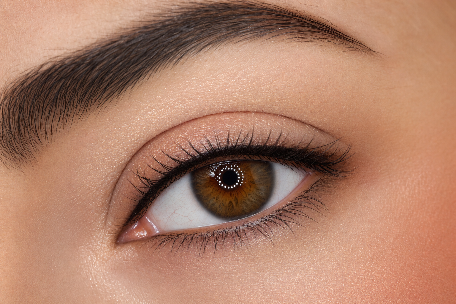 Subtle permanent eyeliner enhancement
